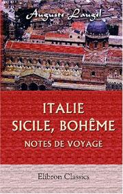 Cover of: Italie, Sicile, Boheme by Auguste Laugel