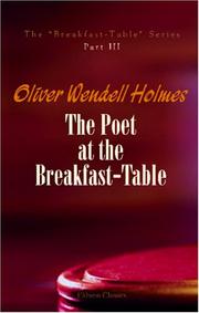 Cover of: The Poet at the Breakfast-Table by Oliver Wendell Holmes, Sr.