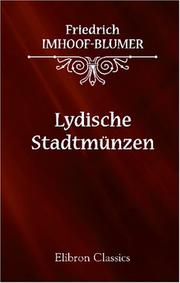 Lydische Stadtmünzen by Friedrich Imhoof-Blumer