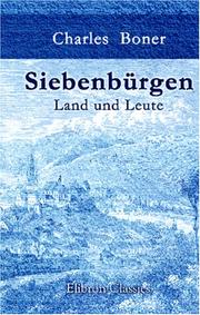 Cover of: Siebenbürgen: Land und Leute