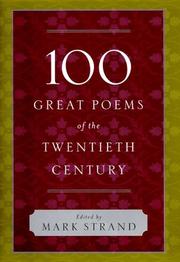 Cover of: 100 great poems of the twentieth century by [edited by] Mark Strand.
