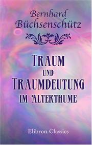 Cover of: Traum und Traumdeutung im Alterthume