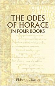 Cover of: The Odes of Horace by Horace