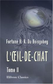 Cover of: L\'oeil-de-chat: Tome 2