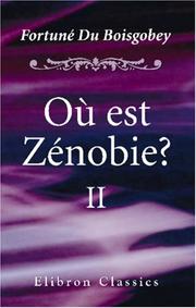 Cover of: Où est Zénobie?: Tome 2