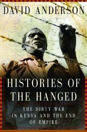 Cover of: Histories of the hanged by Anderson, David
