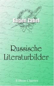 Cover of: Russische Literaturbilder