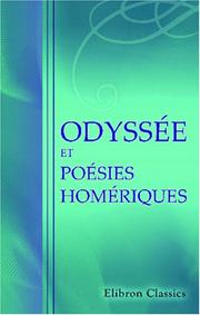 Cover of: Odyssée et poésies homériques