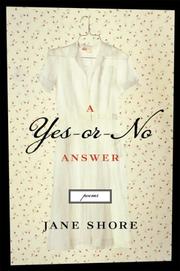 Cover of: A Yes-or-No Answer by Jane Shore