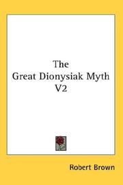 Cover of: The Great Dionysiak Myth V2