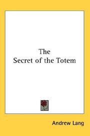 Cover of: The Secret of the Totem | Andrew Lang