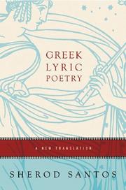 Cover of: Greek lyric poetry: a new translation