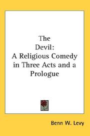 Cover of: The Devil: A Religious Comedy in Three Acts and a Prologue