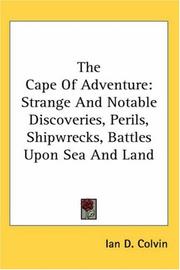 Cover of: The Cape Of Adventure by Ian D. Colvin