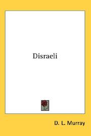 Cover of: Disraeli by D. L. Murray