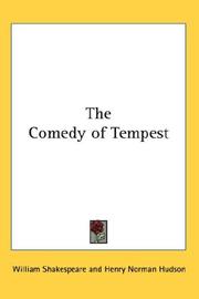 Cover of: The Comedy of Tempest by William Shakespeare