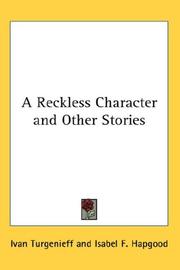 Cover of: A Reckless Character and Other Stories