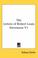 Cover of: The Letters of Robert Louis Stevenson V1