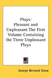 Cover of: Plays by George Bernard Shaw