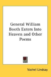 Cover of General William Booth enters into heaven, and other poems
