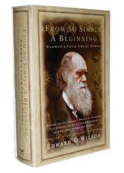 Cover of: From So Simple a Beginning by Charles Darwin