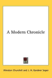 Cover of: A Modern Chronicle by Winston Churchill