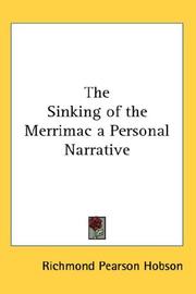 Cover of: The Sinking of the Merrimac a Personal Narrative