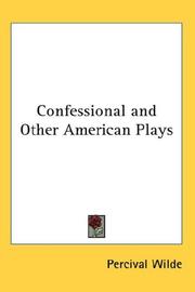 Cover of: Confessional and Other American Plays
