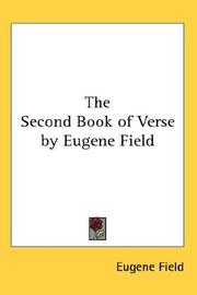 Cover of: The Second Book of Verse by Eugene Field by Eugene Field