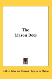 Cover of: The Mason Bees by Jean-Henri Fabre