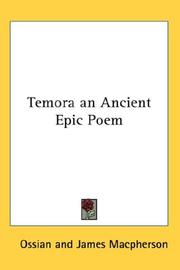 Cover of: Temora an Ancient Epic Poem