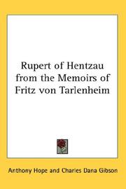 Cover of: Rupert of Hentzau from the Memoirs of Fritz von Tarlenheim by Anthony Hope