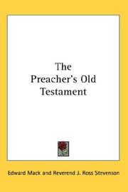 Cover of: The Preacher's Old Testament