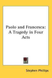 Cover of: Paolo and Francesca: A Tragedy in Four Acts