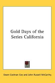 Cover of: Gold Days of the Series California