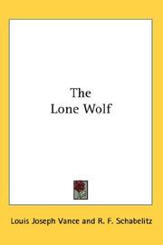 Cover of: The Lone Wolf | Louis Joseph Vance