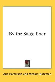 Cover of: By the Stage Door
