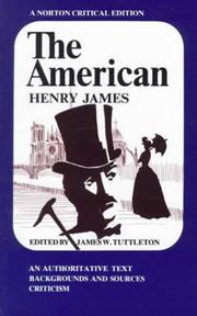 Cover of: The American (Norton Critical Edition) by Henry James