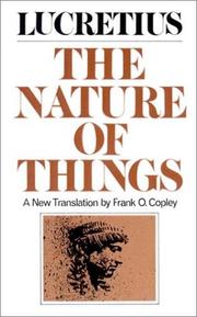 Cover of: The nature of things by Titus Lucretius Carus
