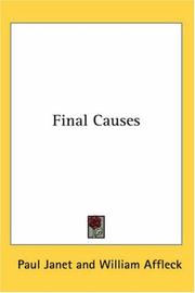 Cover of: Final Causes by Paul Janet