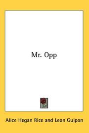 Cover of: Mr. Opp