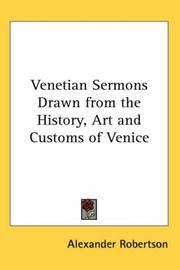 Cover of: Venetian Sermons Drawn from the History, Art and Customs of Venice