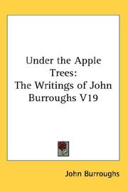 Cover of: Under the Apple Trees by John Burroughs, John Burroughs, John Burroughs