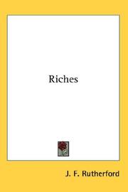 Cover of: Riches