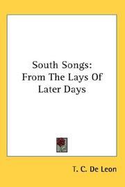 South songs by T. C. De Leon