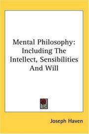 Cover of: Mental Philosophy by Joseph Haven