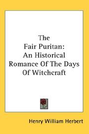 Cover of: The Fair Puritan by Henry William Herbert
