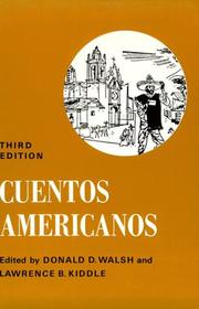 Cover of: Cuentos americanos con algunos poemas by Donald Devenish Walsh