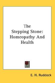 Cover of: The Stepping Stone: Homeopathy And Health
