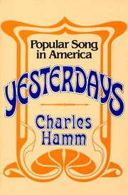 Cover of: Yesterdays by Charles Hamm